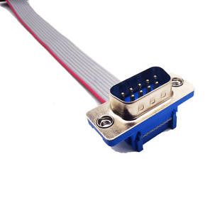สายเคเบิลแบบแบน 10 พิน IDC ตัวเมีย ขนาด 2.54 มม. พร้อมหัวต่อ D-sub 9 พิน DB9 ตัวผู้ - Product Image 2