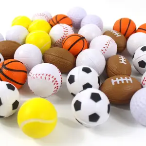 थोक गर्म बिकने वाला खिलौना 4 सेमी स्क्वीज़ पीयू फोम मिनी फुटबॉल फुटबॉल बास्केटबॉल सॉकर बेसबॉल स्ट्रेस स्पोर्ट्स बॉल बच्चों के लिए