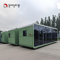 Casa Cápsula Prefabricada Personalizada Tipo Apple, Cabaña Glamping para Exteriores para Atracciones Turísticas, Villa Cápsula Móvil con Soporte Completo