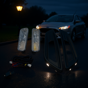 Juego de Faros Antiniebla LED para Ford Focus 2015+ con Carcasa y Arnés de Cableado, Kit de Actualización de 12V, Nuevos Accesorios para el Sistema de Iluminación Automotriz - Product Image 2