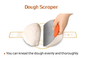 Juego de Cestas para Fermentar Pan de 10 Pulgadas con Forro de Tela, Raspador de Masa y Cuchilla para Pan, para Panaderos Profesionales y Caseros - Product Image 4