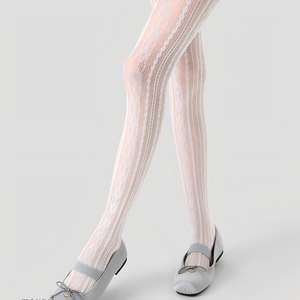 Pantimedias personalizables de encaje calado, estilo dulce y fresco, para mujer, al por mayor, <span class=keywords><strong>medias</strong></span> de encaje transparentes, pantimedias de red coloridas - Product Image 3