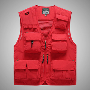 ANSZKTN <span class=keywords><strong>Battlefield</strong></span> Herren Outdoor-Angel fotografie mit mehreren Taschen Werbung Großer Clip Feder-und Herbst werkzeug weste - Product Image 1