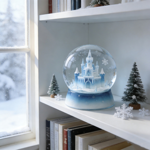 Globe à neige en résine de style <span class=keywords><strong>princesse</strong></span>, globe à eau musical avec dentelle rose pour la décoration de <span class=keywords><strong>table</strong></span> à la maison - Product Image 6