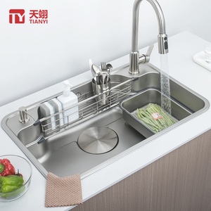 Modern Style TIANYI Pedestal Stainless Steel Sink with Square Tank 5-Year Warranty Single <b>Kitchen</b> Sink - Product Image 4