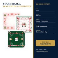 [Thème de Noël] Tapis de Mahjong américain professionnel, différentes tailles, tapis de table en caoutchouc antidérapant pour le jeu de Mahjong