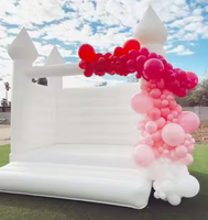 Vente en gros d'usine Château gonflable portable blanc pour mariage / Nouvelle conception de château gonflable pour location événementielle