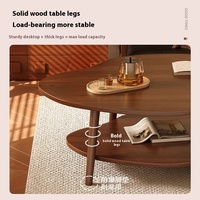 Mesa de sofá de nube de doble capa de lujo moderno, nueva mesa móvil fácil de montar para apartamentos pequeños, casas de alquiler, mesa de café de té para