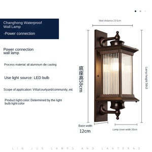 Outdoor Solar <b>Wall</b> Lamp LED Waterproof Rust Proof Aluminum Alloy 3500K Warm White 10-Year Warranty <b>Dimmable</b> for Garden Porch - Product Image 6