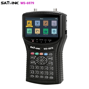 Buscador de <span class=keywords><strong>Sat</strong></span>élites Satlink WS-6979 DVB-S/S2/T/T2/C H.265 <span class=keywords><strong>Combo</strong></span> Meter con Pantalla LCD TFT HD de 4.3 Pulgadas y Batería de Iones de Litio de 7.4V/3000mAh - Product Image 1