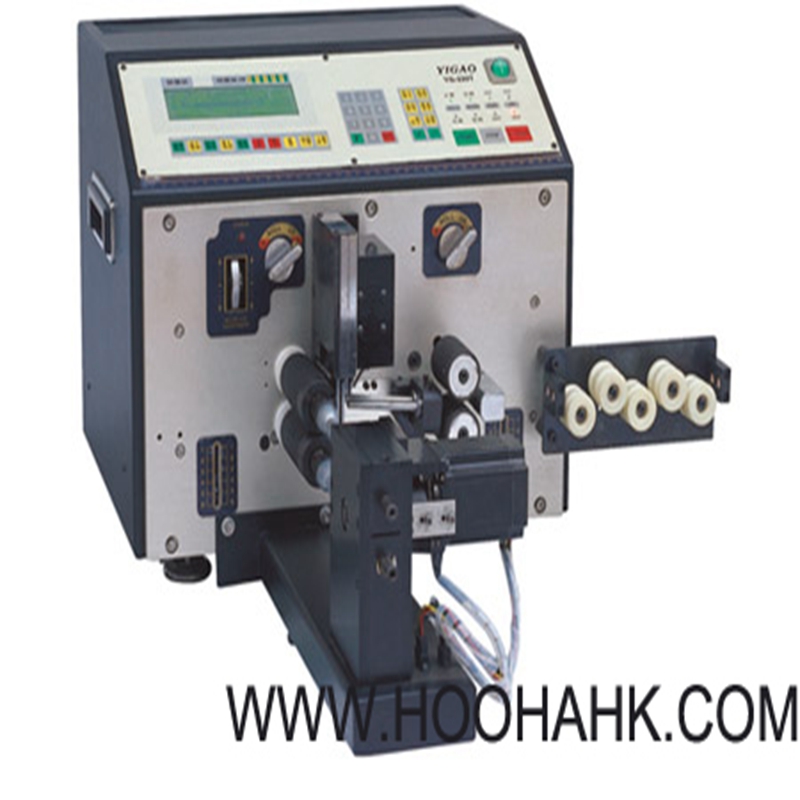 Automatic computerized wire and cable cutting and stripping and twisting machine