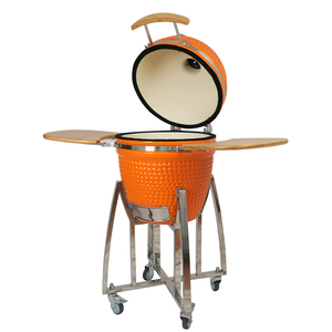 AUPLEX <span class=keywords><strong>Parrilla</strong></span> Kamado Clásica de Cerámica de 18 Pulgadas, Ahumador de Carbón para Barbacoa con Termómetro, Carrito y Estante Lateral para Jardín Exterior - Product Image 2