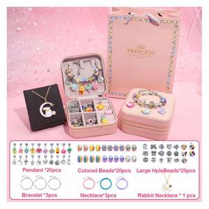 Premium Educational DIY Beaded <b>Bracelet</b> <b>Making</b> Set Girls Colorful Beads <b>Charms</b> Plastic Chain Fantasy Sci-Fi Jewelry <b>Kit</b> - Product Image 2