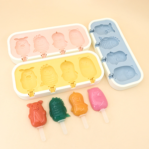 Moule à crème glacée en Silicone <span class=keywords><strong>de</strong></span> qualité alimentaire pour enfants <span class=keywords><strong>cochon</strong></span> dinosaure Animal Popsicle pour modèle <span class=keywords><strong>de</strong></span> crème glacée et <span class=keywords><strong>de</strong></span> bâton <span class=keywords><strong>de</strong></span> fromage à la maison - Product Image 5