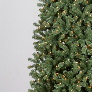 12ft Cao Năm Mới Trang Trí Ánh Sáng Ấm Áp Pre Thắp Sáng Slim Cây Giáng Sinh Vân Sam Nhân Tạo PVC Bút Chì <span class=keywords><strong>Xmas</strong></span> Cây - Product Image 2