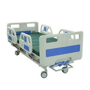 Camas de hospital ajustáveis, equipamentos médicos, móveis, cama de hospital manual com 2 manivelas