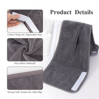 Bandeau absorbant en microfibre super doux pour salon de beauté, avec velcro, longueur plus large, pour le visage - Vente en gros OEM