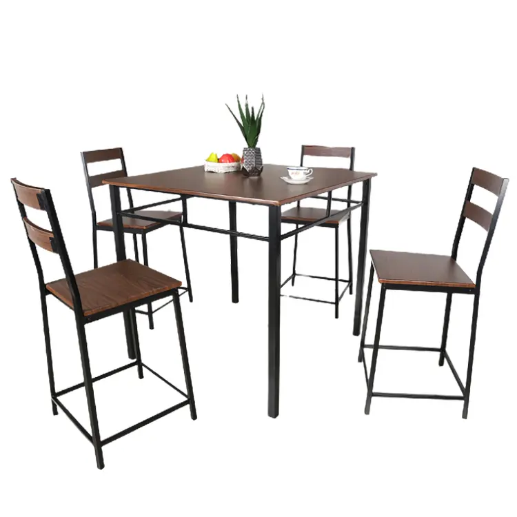 DR meubles table à manger en bois de forme carrée, meuble en bois massif pour les salles à manger, salle à manger, restaurant, design de table