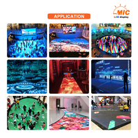 Pantalla LED Profesional para Pista de Baile, P3.91, P2.6, P1.95, P4.81, a Todo Color, Interactiva, con Video Digital