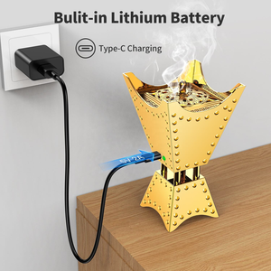 USB MINI waterless 10มล. ที่จุดธูปในรถเครื่องกระจายกลิ่นหอมอาหรับ-อุปกรณ์อโรมาเธอราพีอิเล็กทรอนิกส์ที่วางธูป bukhoor - Product Image 3