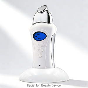 Appareil facial à microcourant, têtes magnétiques, 3 niveaux d'intensité, machine de soin de la peau ionique, outil de beauté certifié CE FCC - Product Image 1