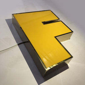 عرض رائع مخصص أكريليك مضاءة 3D تخزين رسائل أمامية في الهواء الطلق أضواء لافتات لافتات إعلانات للأعمال التجارية - Product Image 5