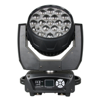Yinuo Professional 19*15W RGBW DMX512 4-en-1 Zoom LED Moving Head Light Wash DJ Stage Lights pour Discothèque/Club/Fête/Bar