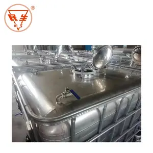 1000L 275 galão aço inoxidável água ibc tote tanque