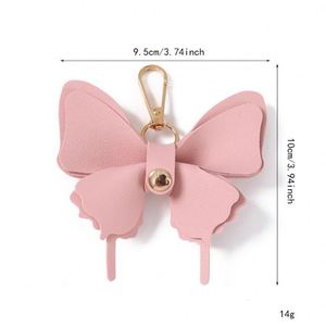 Double PU Leather Butterfly Pendant Colorful Butterfly Keychain Stylish <b>Bag</b> <b>Charm</b> for Handbags Tote <b>Bags</b> - Product Image 2