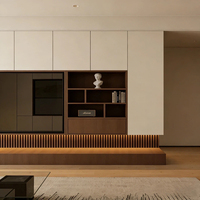 Elegante Mueble para TV de Lujo Ligero, Diseño Personalizado, Multi-Estilo, Panel Ecológico, Conjunto Completo para el Hogar