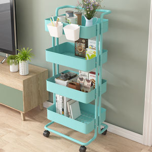 Hotsell Opvouwbare Rollende Utility Cart Keuken Organizer Ijzeren Gaas Fruit En Groenten Houder Keuken Karren En <span class=keywords><strong>Trolley</strong></span> - Product Image 5