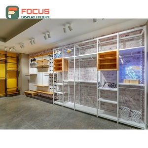 Sustainable Store Interior Chrome Metal <b>Wall</b> <b>Display</b> <b>Unit</b> Odm Supplier Fashion Store - Product Image 3