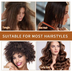 Peigne de coiffure professionnel en bois à queue pointue avec poils en nylon pour <span class=keywords><strong>chignon</strong></span>, peigne à dents pour la coiffure à <span class=keywords><strong>domicile</strong></span> - Product Image 4