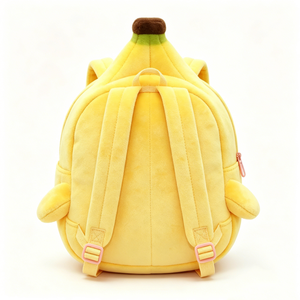 Custom Cute Banana Penguin,Yellow Banana Penguin Plush <b>Backpack</b> for Toddlers,Soft Fluffy Fruit Penguin Plush School Bag - Product Image 3