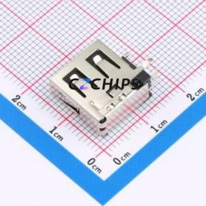 AF 14.0 CC-T USB Connector Through hole Component (THT) Connector Type-A USB 2.0 Female Side Insert - Product Image 2