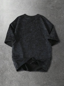 Camiseta informal versátil de manga corta con cuello redondo y estampado para hombre, disponible en fábrica, personalización disponible, F10 - Product Image 3