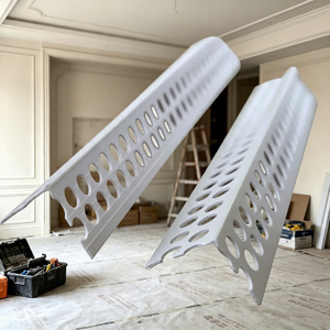 Mejores Perfiles de <span class=keywords><strong>Pladur</strong></span> para Interiores, Suministro de Fábrica, Esquina de Pared con Malla de Fibra de Vidrio, Esquina de PVC Vinílico Blanco - Product Image 1