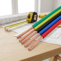 Cable de Tierra de Cobre Sólido con Aislamiento de PVC BV 450/750V, Protección Contra Sobretensiones, Varilla de Tierra, Conexión Equipotencial Eléctrica