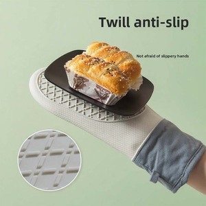 Gants en coton résistant à la <span class=keywords><strong>chaleur</strong></span> en silicone pour la cuisson et le nettoyage de l'application du <span class=keywords><strong>barbecue</strong></span> - Product Image 5