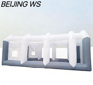 Cabine <span class=keywords><strong>de</strong></span> peinture <span class=keywords><strong>automobile</strong></span> gonflable personnalisable, tente <span class=keywords><strong>de</strong></span> pulvérisation portable robuste, matériau PVC durable, salle <span class=keywords><strong>de</strong></span> peinture mobile pour voitures - Product Image 4