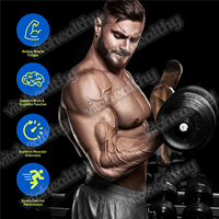 Vitahealthy OEM/ODM Supplément de sucette en créatine Croissance musculaire Marque privée Max Stregth Créatine Monohydrate Sucette