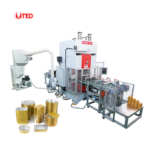 RZLH-C63T Smooth product feeding and delivery takeaway packaging aluminium foil container packing machine