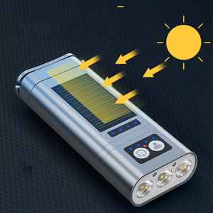 Nouveaux appareils d'éclairage lampes de travail à énergie solaire extérieures phares d'équitation de nuit lampes de poche montées sur la tête d'induction - Product Image 4