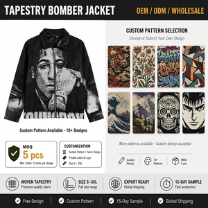 Chaquetas universitarias de baloncesto personalizadas de alta calidad para hombre, abrigo cortavientos de tapiz de invierno con cremallera - Product Image 2
