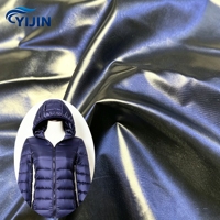 Tissu pour vêtements de filles en taffetas de nylon noir trilobal 20D 400T, bicolore, brillant, métallique, respirant, avec traitement Cire WR, imperméable aux plumes