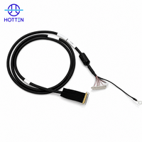 Kabel Harness LVDS Rakitan Kabel Mo-lex 6 Pin Ganda dari Kabel I-P-EX 20454 40 Pin Khusus untuk Layar Industri Visi Mesin