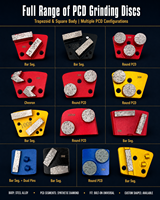Segments de meulage diamantés pour béton, trapézoïdaux, à liant métallique, granulométrie 30 50 80, pour meuleuses à béton, utilisation à sec et humide, vente en gros, usine ISO
