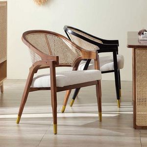 Sillas de ratán de alta calidad para comedor, hogar, bares, hoteles, restaurantes o cafeterías, asientos - Product Image 4