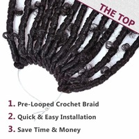 Extensions de tresses pré-torsadées de haute qualité en gros, extensions de cheveux tressés africains, extensions de cheveux Afro Twist pour femmes