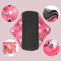 Harga terendah S arang bambu Polar Fleece Serviettes higienis ferique 4 dapat dicuci tahan air sanitasi Pad harga pabrik